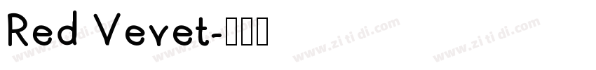 Red Vevet字体转换